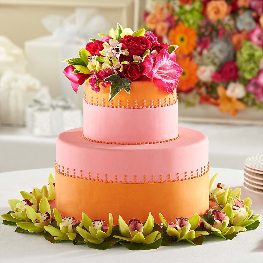 Sweet Citrus Cake Decor – PETALS & HEARTS FLOWER SHOP, Monterey Park CA