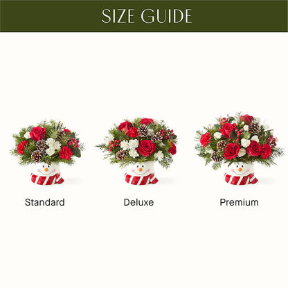 Jolly Snowman Bouquet – PETALS & HEARTS FLOWER SHOP, Monterey Park CA