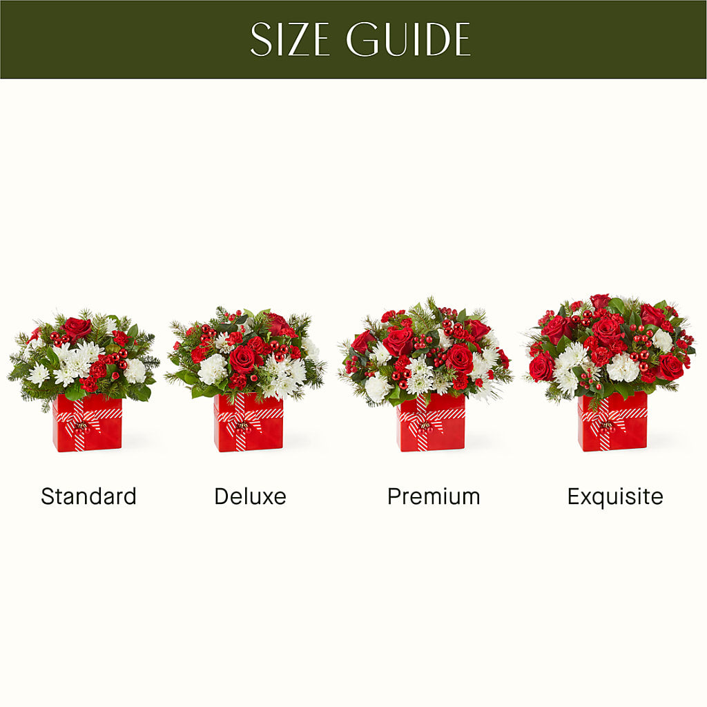 Presents Under the Tree Bouquet – PETALS & HEARTS FLOWER SHOP, Monterey Park CA