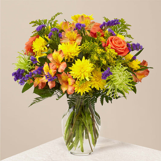 Marmalade Skies Bouquet – PETALS & HEARTS FLOWER SHOP, Monterey Park CA