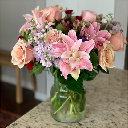 Romantique Bouquet – PETALS & HEARTS FLOWER SHOP, Monterey Park CA