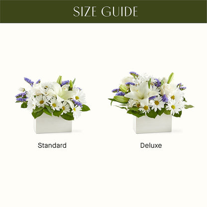 Beyond Blue Box Bouquet – PETALS & HEARTS FLOWER SHOP, Monterey Park CA