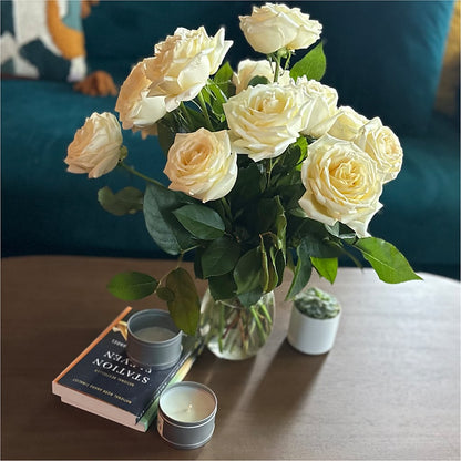 Long Stem Yellow Rose Bouquet – PETALS & HEARTS FLOWER SHOP, Monterey Park CA