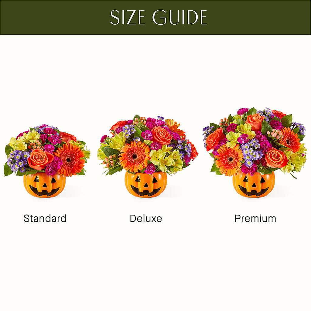 Tricks & Treats Pumpkin – PETALS & HEARTS FLOWER SHOP, Monterey Park CA