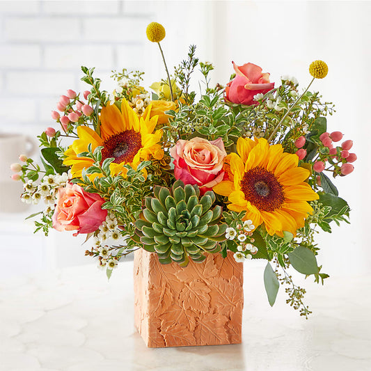 Sunflower Season Bouquet – PETALS & HEARTS FLOWER SHOP, Monterey Park CA