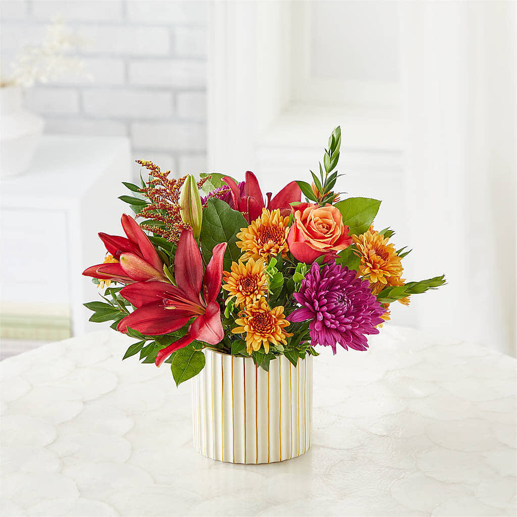Burgundy Landscape Bouquet – PETALS & HEARTS FLOWER SHOP, Monterey Park CA