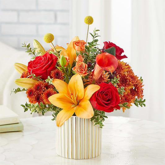 Scarlet Skies Bouquet – PETALS & HEARTS FLOWER SHOP, Monterey Park CA