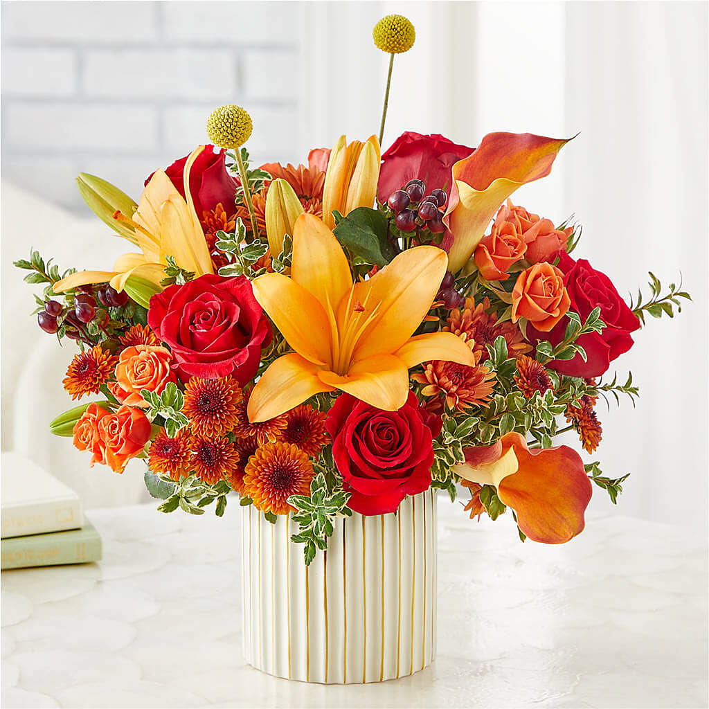 Scarlet Skies Bouquet – PETALS & HEARTS FLOWER SHOP, Monterey Park CA