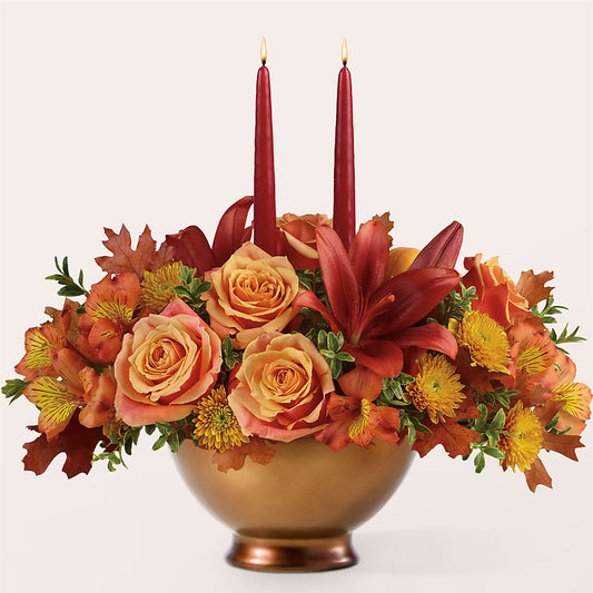 Harvest Table Centerpiece – PETALS & HEARTS FLOWER SHOP, Monterey Park CA