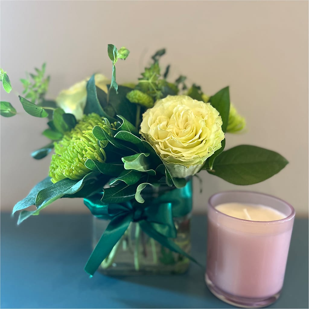 Emerald Forest Bouquet – PETALS & HEARTS FLOWER SHOP, Monterey Park CA