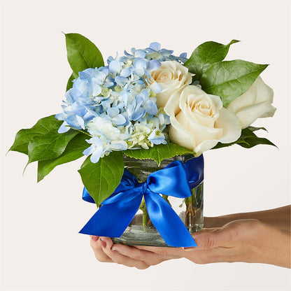 Sky Blue Delight Bouquet – PETALS & HEARTS FLOWER SHOP, Monterey Park CA