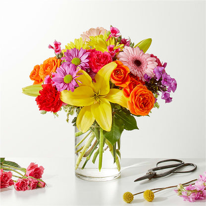 Cue the Confetti - A Florist Original – PETALS & HEARTS FLOWER SHOP, Monterey Park CA
