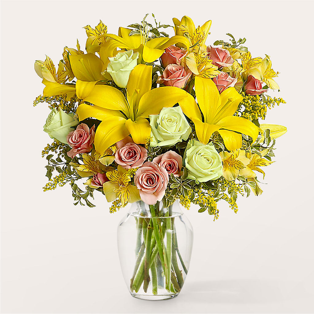 Sunburst Bouquet – PETALS & HEARTS FLOWER SHOP, Monterey Park CA