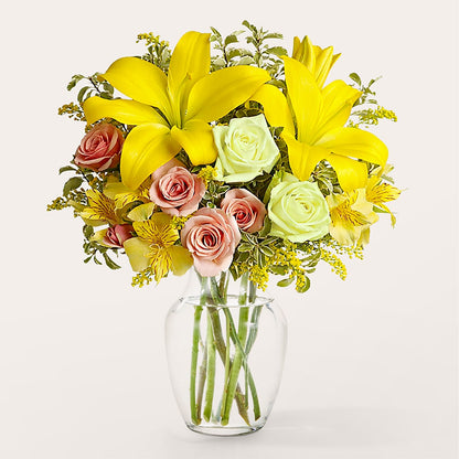 Sunburst Bouquet – PETALS & HEARTS FLOWER SHOP, Monterey Park CA