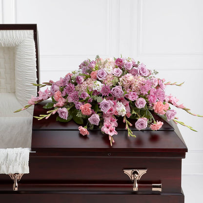 Immorata Casket Spray – PETALS & HEARTS FLOWER SHOP, Monterey Park CA