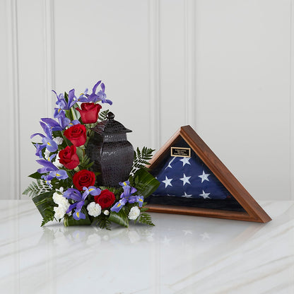 Patriotic Tribute Arrangement – PETALS & HEARTS FLOWER SHOP, Monterey Park CA