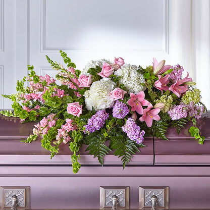 Life's Gratitude Casket Spray – PETALS & HEARTS FLOWER SHOP, Monterey Park CA
