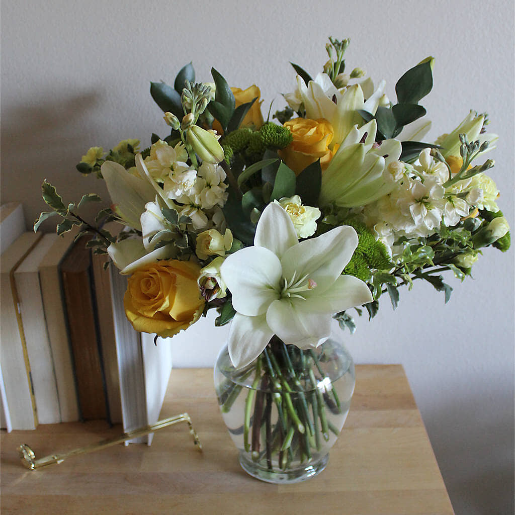 Hope & Serenity Bouquet – PETALS & HEARTS FLOWER SHOP, Monterey Park CA