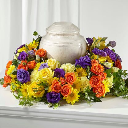 Blossoms of Remembrance Cremation Adornment – PETALS & HEARTS FLOWER SHOP, Monterey Park CA
