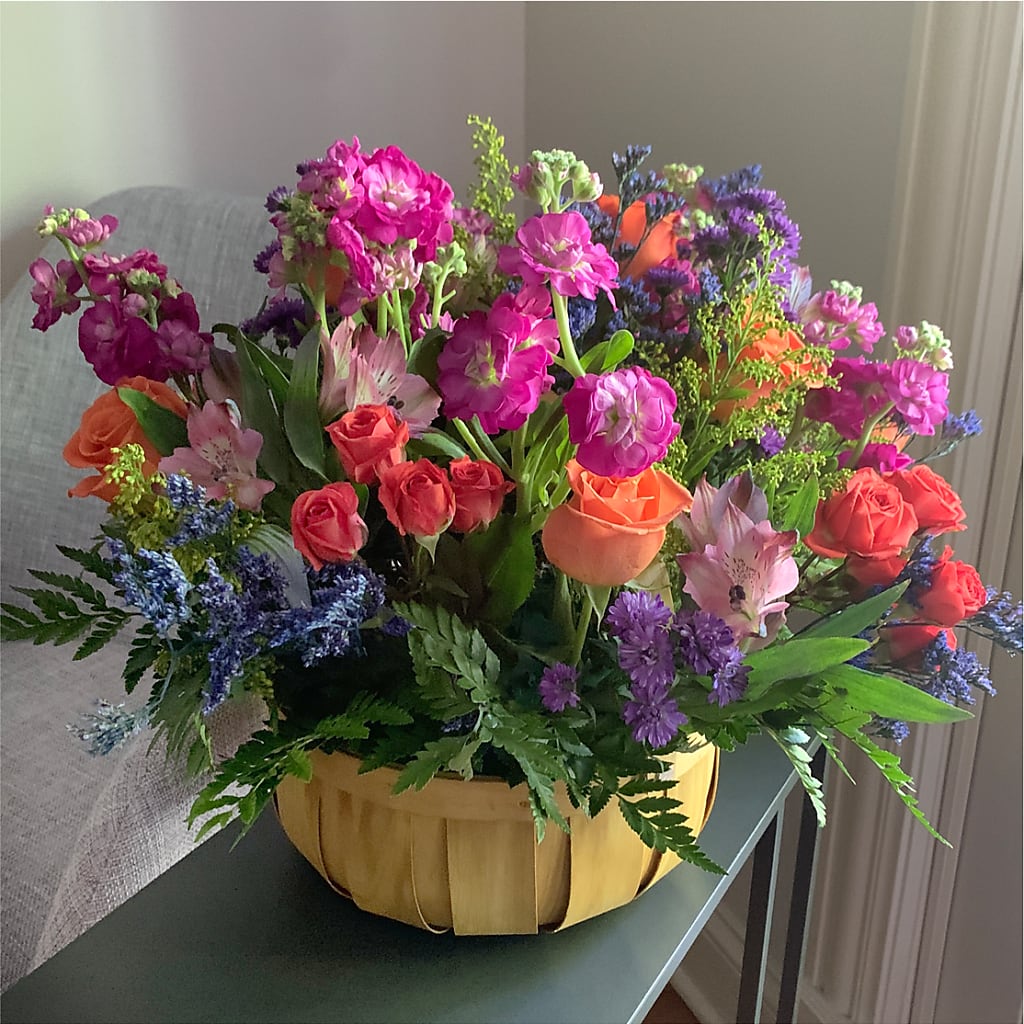 Garden of Life Basket – PETALS & HEARTS FLOWER SHOP, Monterey Park CA