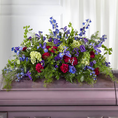 Always Treasured Casket Spray – PETALS & HEARTS FLOWER SHOP, Monterey Park CA