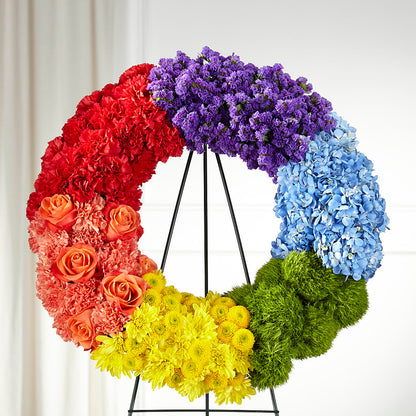 Circle of Love Wreath – PETALS & HEARTS FLOWER SHOP, Monterey Park CA