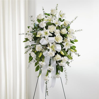With Care Standing Spray – PETALS & HEARTS FLOWER SHOP, Monterey Park CA