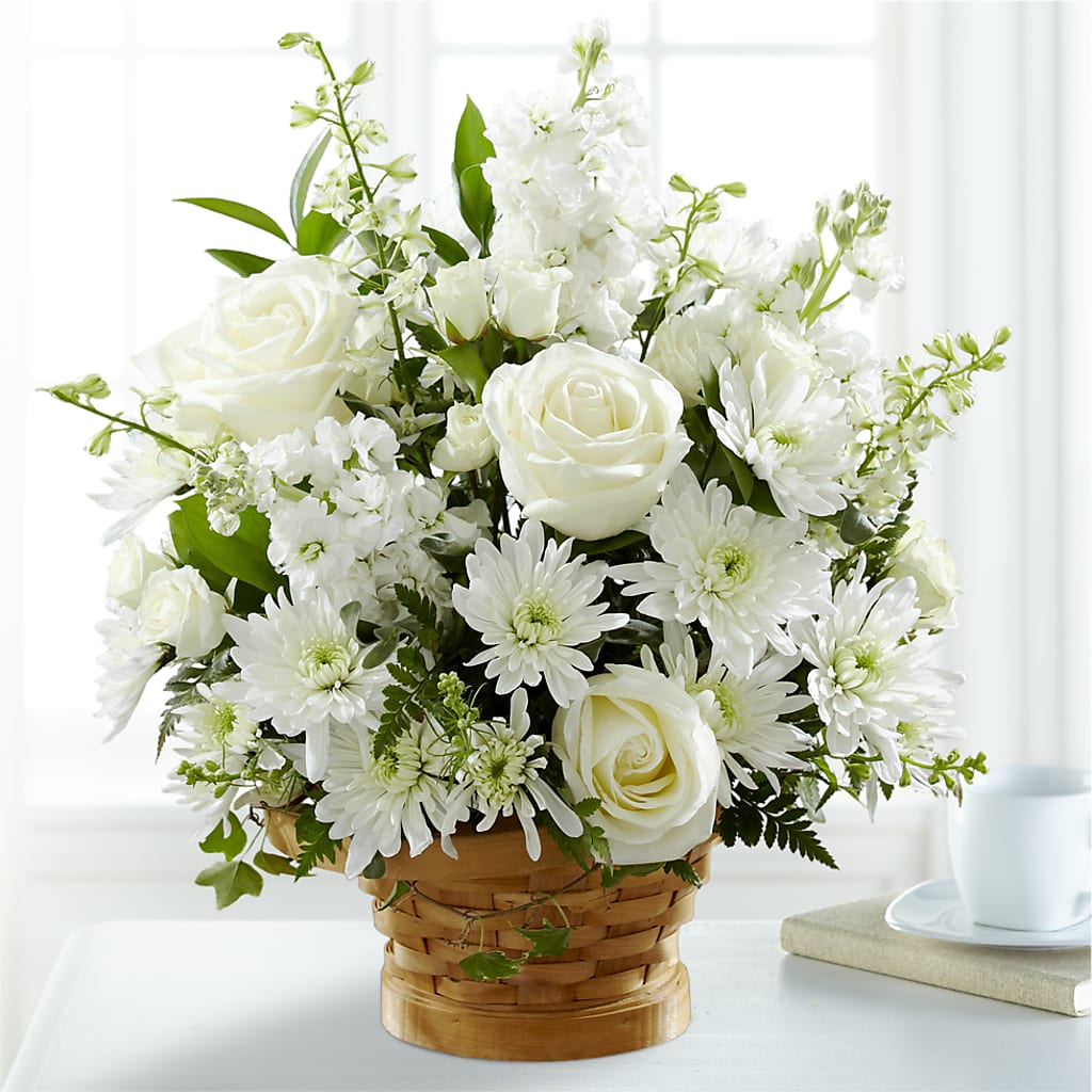 Heartfelt Condolences Arrangement – PETALS & HEARTS FLOWER SHOP, Monterey Park CA