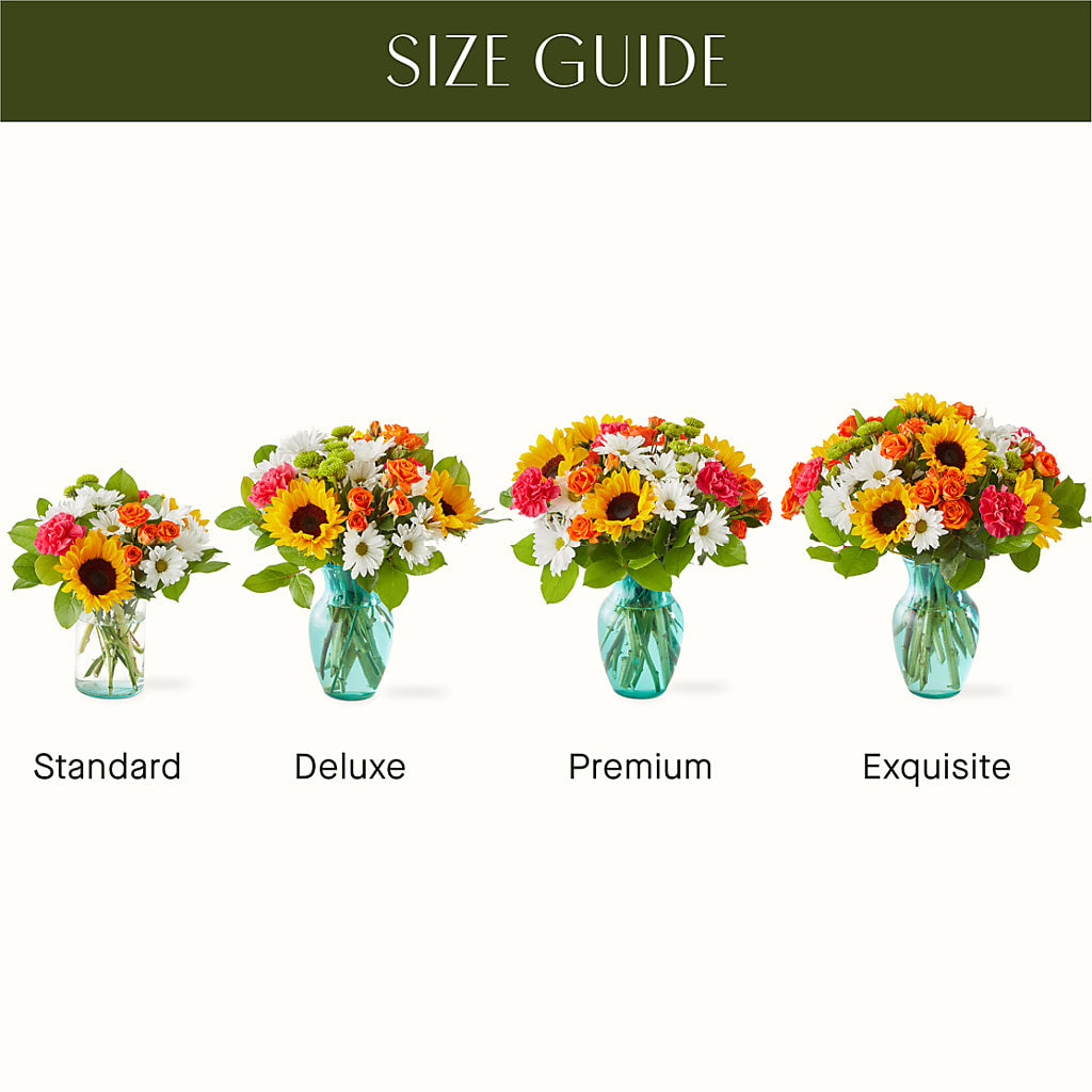 Sun-drenched Blooms Bouquet – PETALS & HEARTS FLOWER SHOP, Monterey Park CA