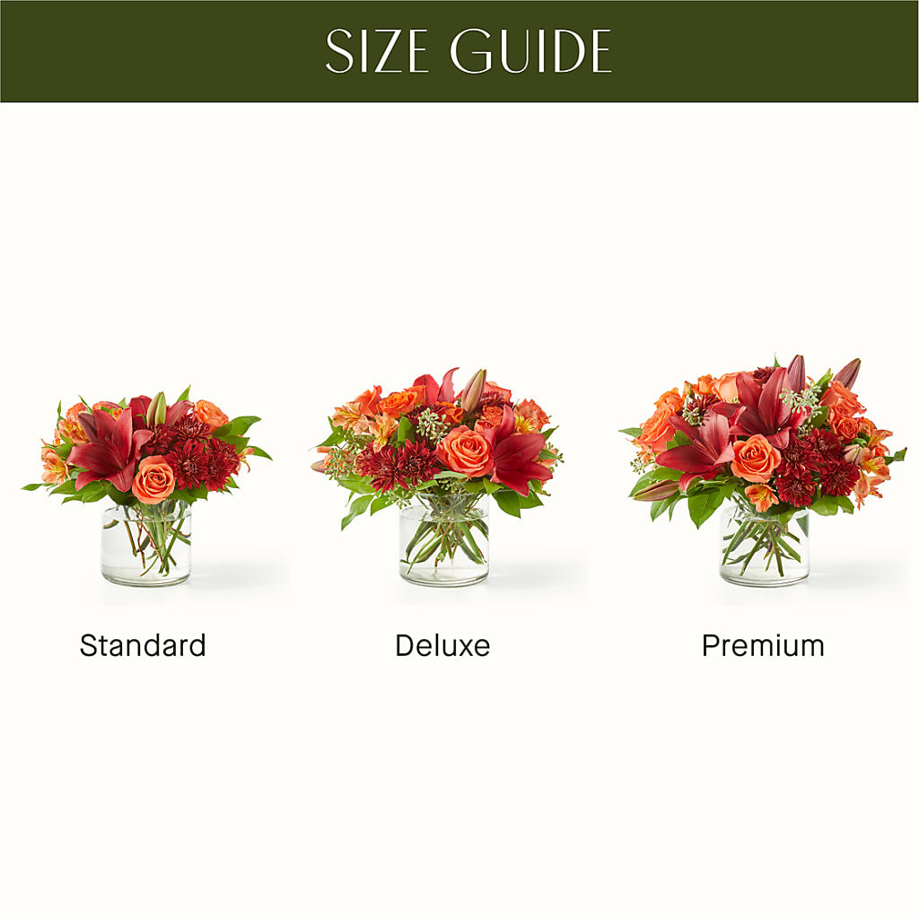 Crimson Leaves Bouquet – PETALS & HEARTS FLOWER SHOP, Monterey Park CA