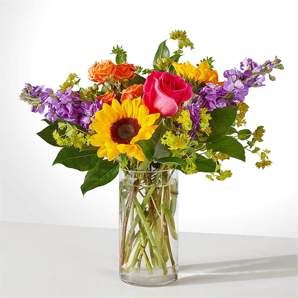 Vibrant Greetings Bouquet – PETALS & HEARTS FLOWER SHOP, Monterey Park CA