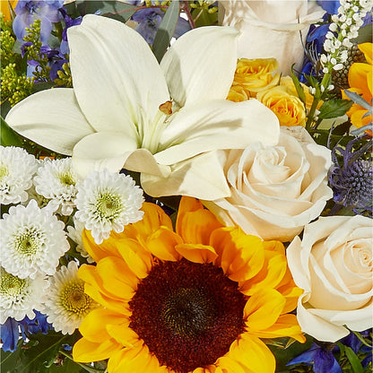 Wonderfully Sunny Bouquet – PETALS & HEARTS FLOWER SHOP, Monterey Park CA