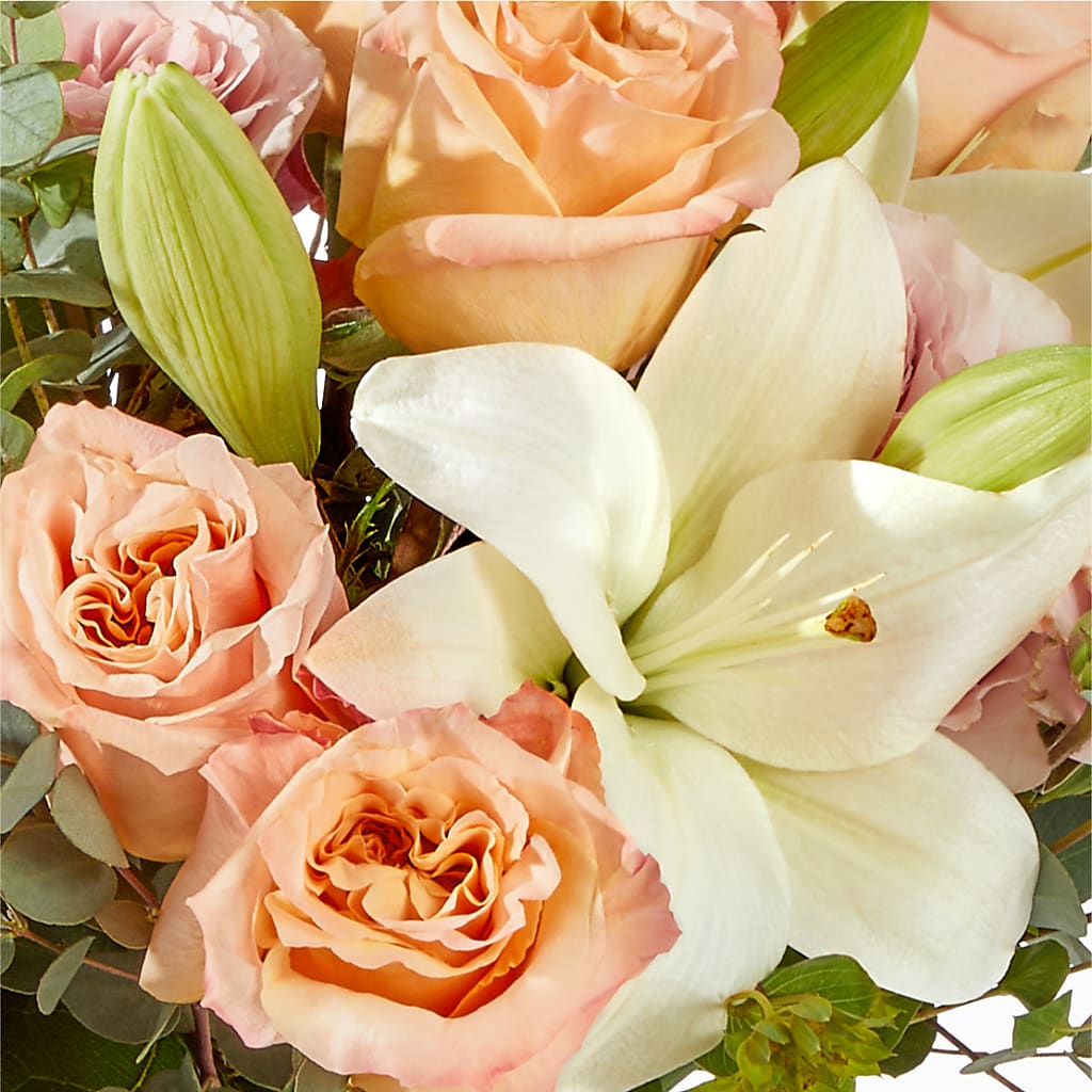 Grapefruit Splash Bouquet – PETALS & HEARTS FLOWER SHOP, Monterey Park CA