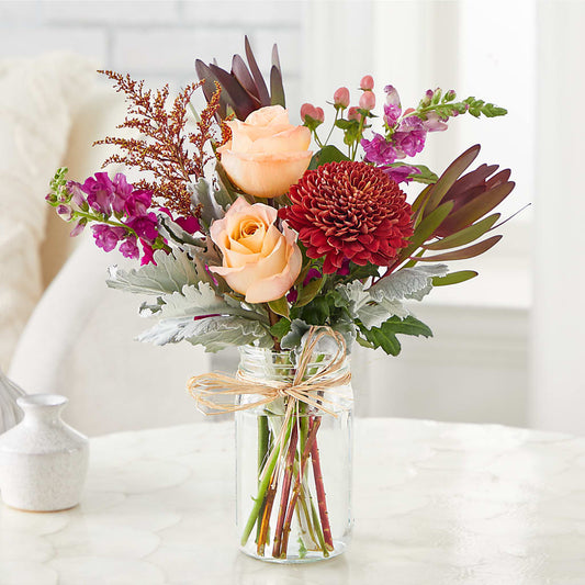 Moody Hues Bouquet – PETALS & HEARTS FLOWER SHOP, Monterey Park CA