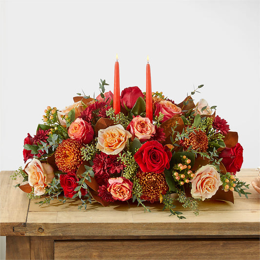 Gather Near Centerpiece – PETALS & HEARTS FLOWER SHOP, Monterey Park CA