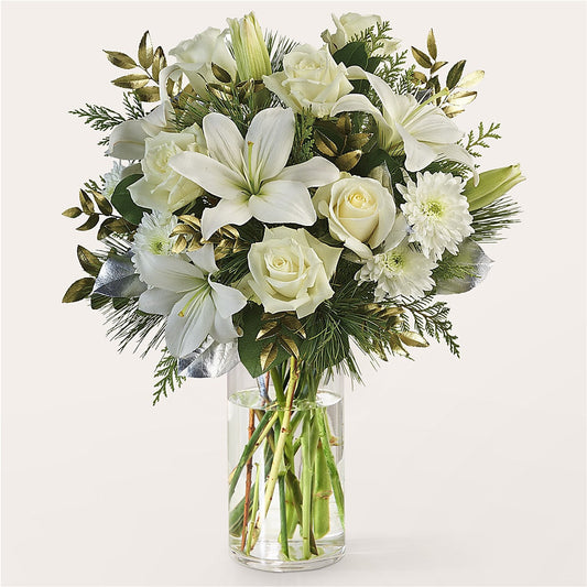 Wintry Mix Bouquet – PETALS & HEARTS FLOWER SHOP, Monterey Park CA