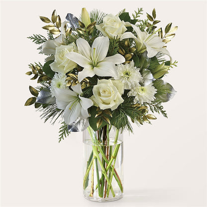 Wintry Mix Bouquet – PETALS & HEARTS FLOWER SHOP, Monterey Park CA