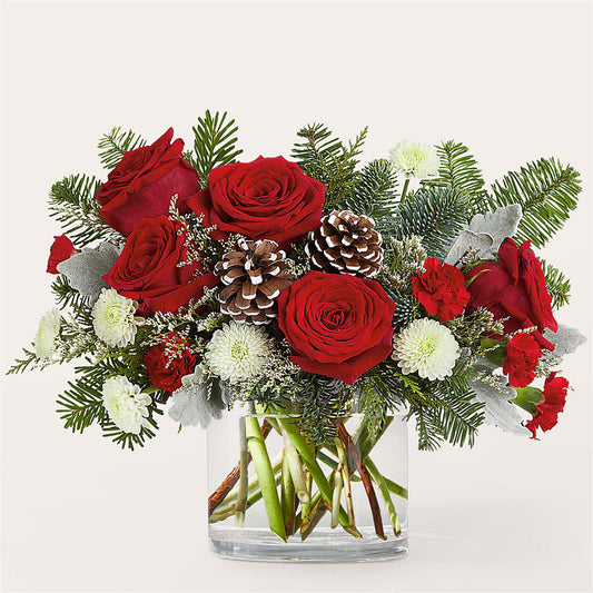 Yule Cheer Bouquet – PETALS & HEARTS FLOWER SHOP, Monterey Park CA