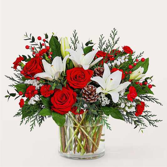Best in Snow Bouquet – PETALS & HEARTS FLOWER SHOP, Monterey Park CA