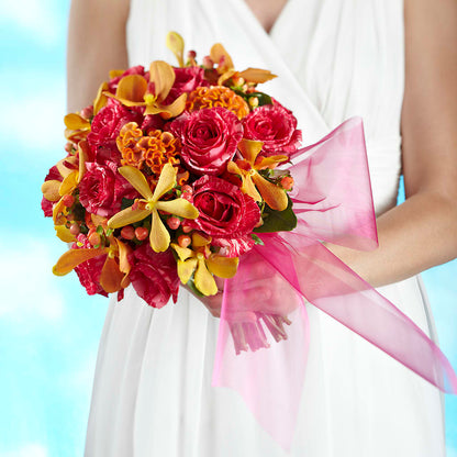 Brilliant Shades of Love Bouquet – PETALS & HEARTS FLOWER SHOP, Monterey Park CA